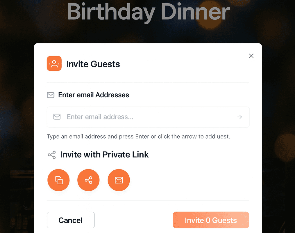 Event planning scene for step 03